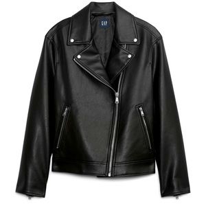 Gap faux leather moto jacket